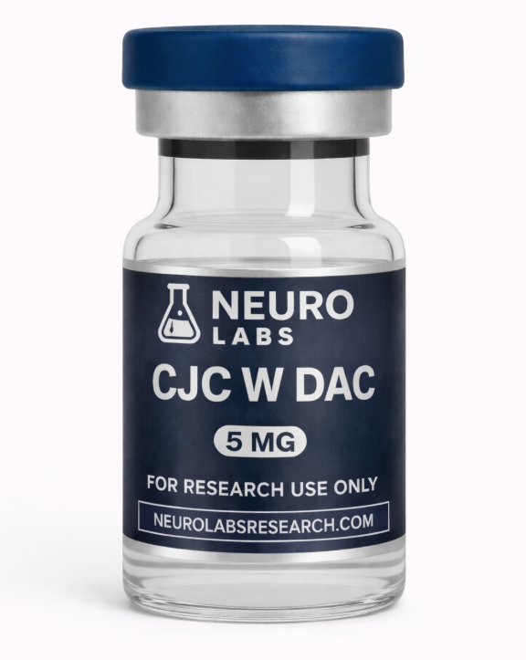 CJC-1295 with DAC 5mg peptide vial lyophilized powder high purity research peptide