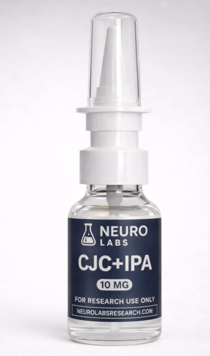 CJC-1295 Ipamorelin peptide vial lyophilized powder research compound