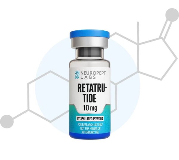 Retatrutide 10mg lyophilized peptide vial GLP-3 RT research compound